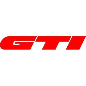 Наклейка на машину "GTI"