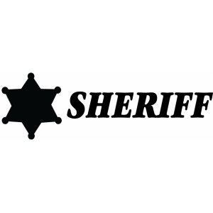 Наклейка на машину "Sheriff-Шериф версия 5"