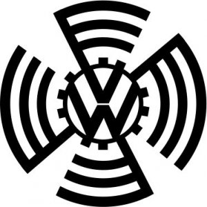 Наклейка на машину "Volkswagen logo версия 2