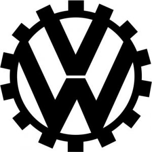 Наклейка на машину "Volkswagen logo версия 3
