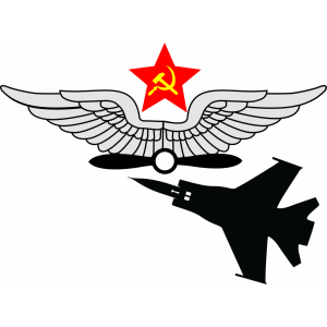 Наклейка на машину "ВВС СССР и МиГ-31 полноцветная версия 2"