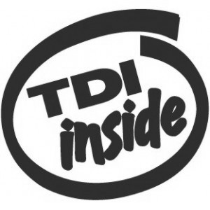 Наклейка на машину "TDI Indide"