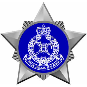 Наклейка на машину "Полиция Малайзии логотип"