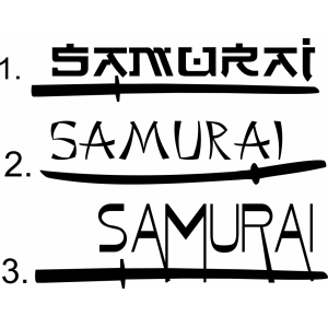Наклейка на машину "Самурай