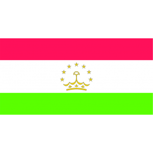 Наклейка на машину "Флаг Таджикистана"