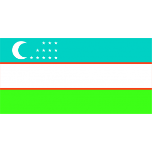 Наклейка на машину "Флаг Узбекистана"