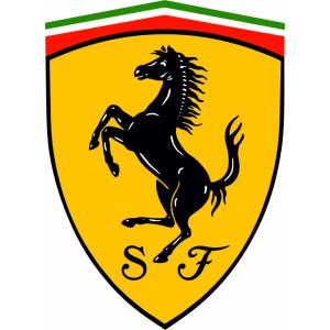Наклейка на машину "Эмблема Ferrari"