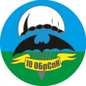 Наклейка на машину "10 ОБрСпН"