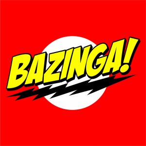 Наклейка на машину "Bazinga"