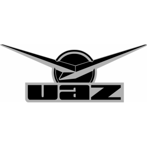 Наклейка на машину "UAZ. УАЗ logo полноцветная версия 1"
