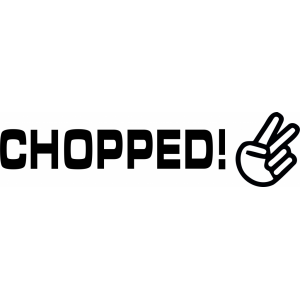 Наклейка на машину "Chopped"