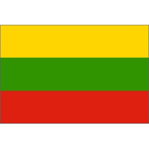 Наклейка на машину "Флаг Литвы"
