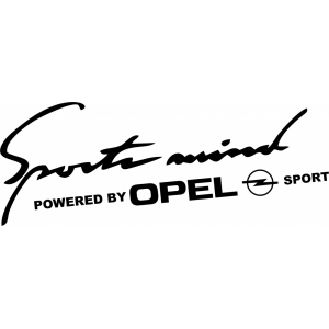 Наклейка на машину "Sport mind. Opel или Ваша марка авто"