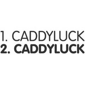 Наклейка на машину "CADDYLUCK"
