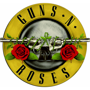 Наклейка на машину "Guns N' Roses версия 2 полноцветная"