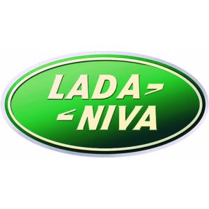 Наклейка на машину "Lada Niva logo полноцветная"