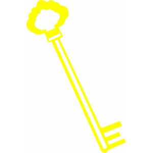 Наклейка на машину "Ключ версия 1"