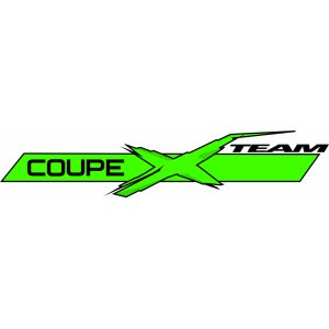 Наклейка на машину "Coupe X team полноцветная"