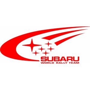 Наклейка на машину "Subaru world rally team  Субару"