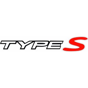 Наклейка на машину "Type S"