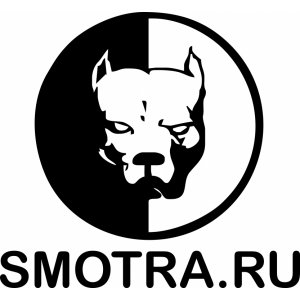 Наклейка на машину "Pitbul Smotra"