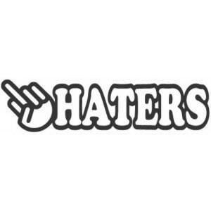 Наклейка на машину "Fack haters"