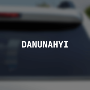 Наклейка на машину "DANUNAHYI"