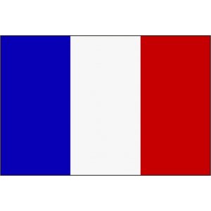Наклейка на машину "Флаг Франции"