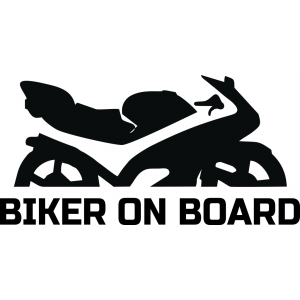Наклейка на машину "Biker Байкер v5"