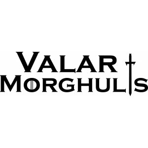 Наклейка на машину "Valar Morghulis Игра Престолов"