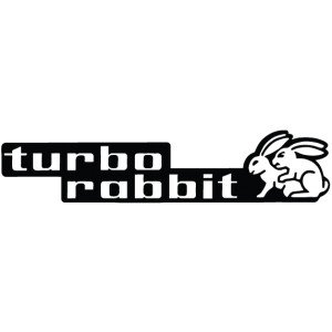 Наклейка на машину "Turbo Rabbit"