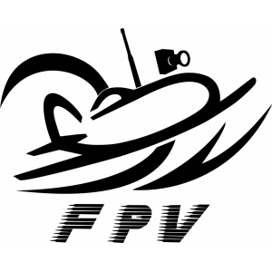Наклейка на машину "F.P.V. First Person View. Вид от первого лица. Квадрокоптер"