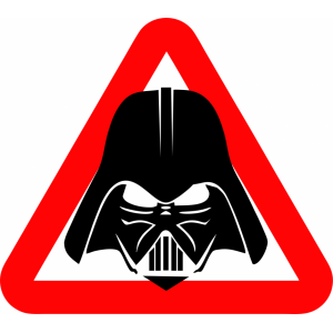 Наклейка на машину "Звездные войны. Дарт Вейдер. Darth Vader версия 2. Полноцветная"