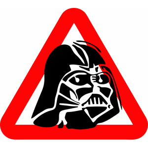 Наклейка на машину "Звездные войны. Дарт Вейдер. Darth Vader версия 4. Полноцветная"