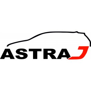 Наклейка на машину "Astra J"