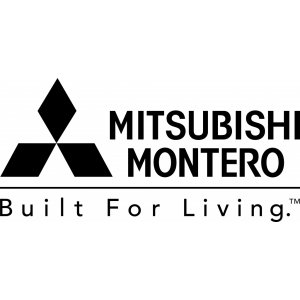 Наклейка на машину "Mitsubishi Montero. Built for living"