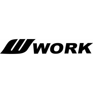 Наклейка на машину "Work. Wheels. Logo версия 2"