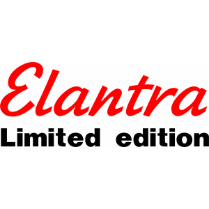 Наклейка на машину "Elantra. Limited edition ваш цвет"
