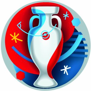 Наклейка на машину "Логотип Чемпионата Мира по футболу 2016. UEFA EURO 2016"