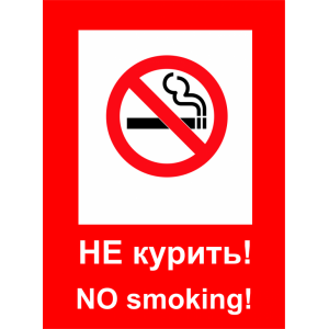 Наклейка на машину "Не Курить! версия 2 Полноцветная"