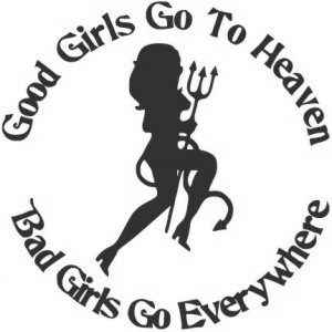 Наклейка на машину "Good Girls GTH"
