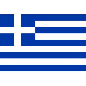 Наклейка на машину "Флаг Греции"
