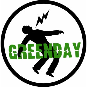 Наклейка на машину "Green day logo версия 2. Полноцветная"