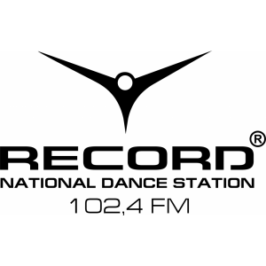 Наклейка на машину "Radio Record V5 Радио Рекорд. National dance station"