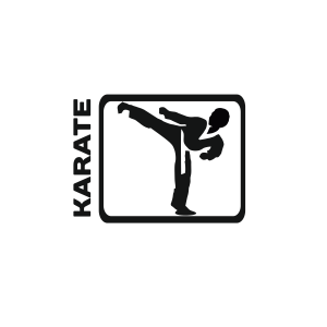 Наклейка на машину "Karate"