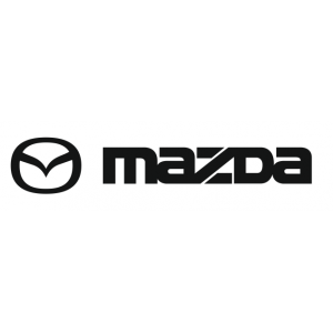 Наклейка на машину "Mazda надпись плюс логотип Мазда"