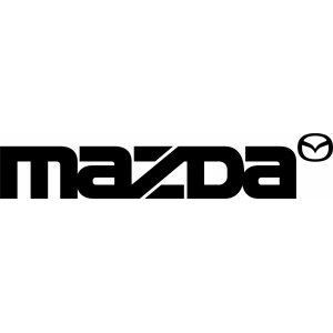 Наклейка на машину "Mazda надпись. Мазда"