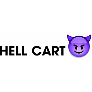 Наклейка на машину "Hell Cart. Чертова повозка"