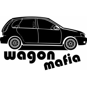 Наклейка на машину "Wagon Mafia Lada Kalina. Лада Калина"