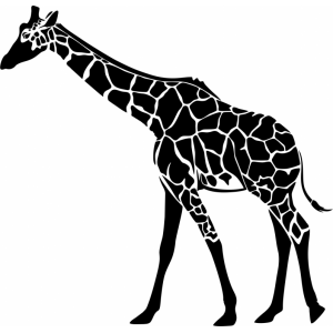Наклейка на машину "Жираф версия 2"